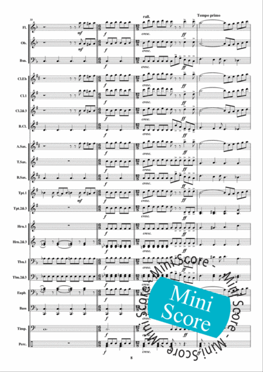 Regina Coeli Regina Coeli Concert Band scores gallery preview page 14