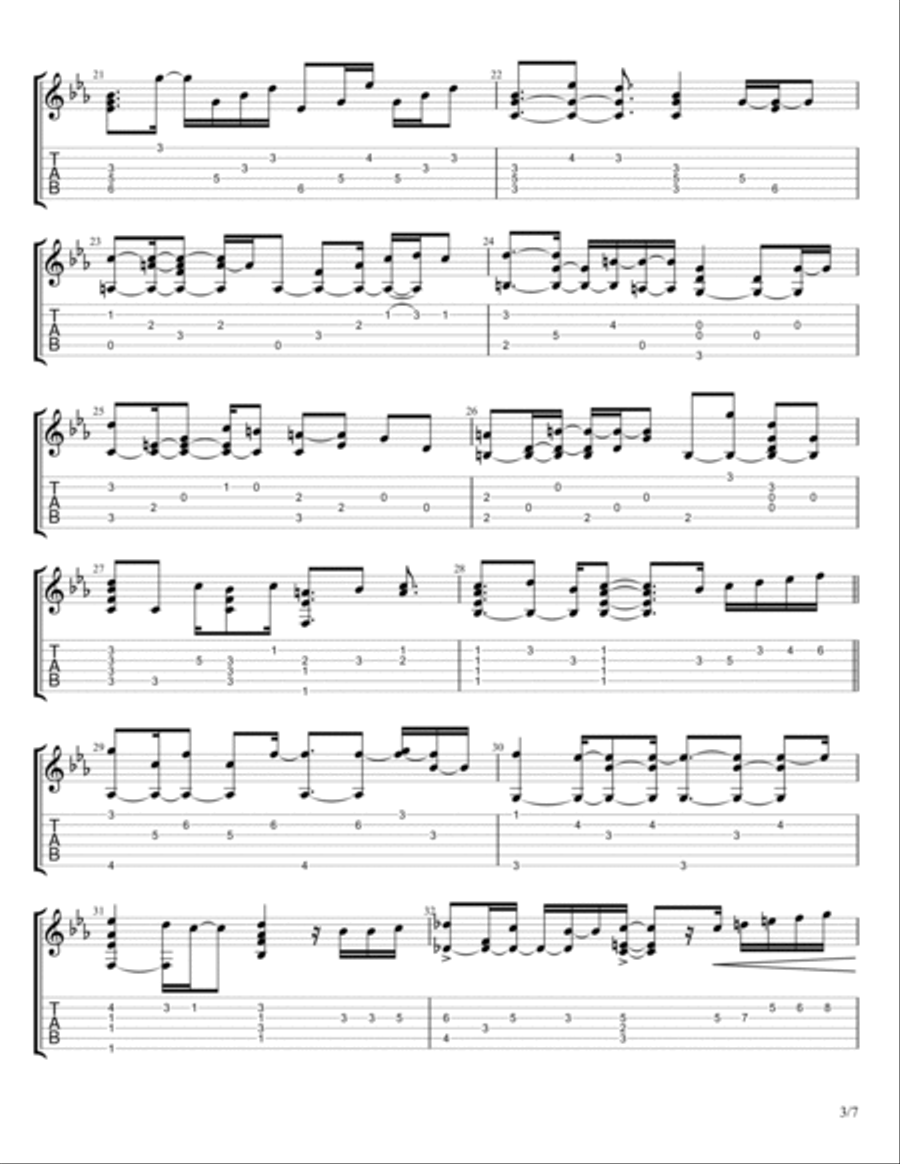 Overjoyed Electric Guitar scores gallery preview page 3