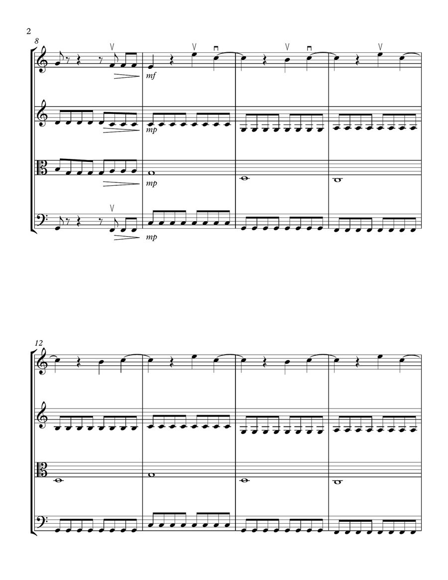 All The Small Things String Quartet scores gallery preview page 2