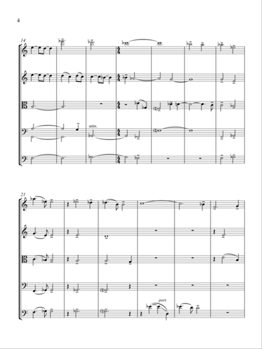 Elegiac Rondo Elegiac Rondo String Orchestra scores gallery preview page 4