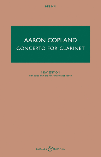 Concerto for Clarinet – New Edition