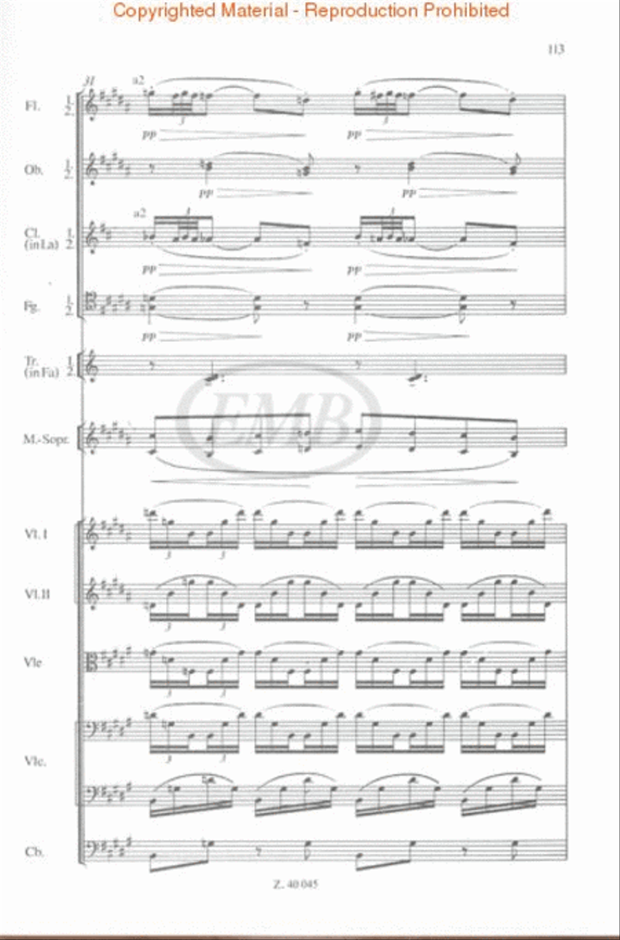 Trois Nocturnes Orchestra scores gallery preview page 3