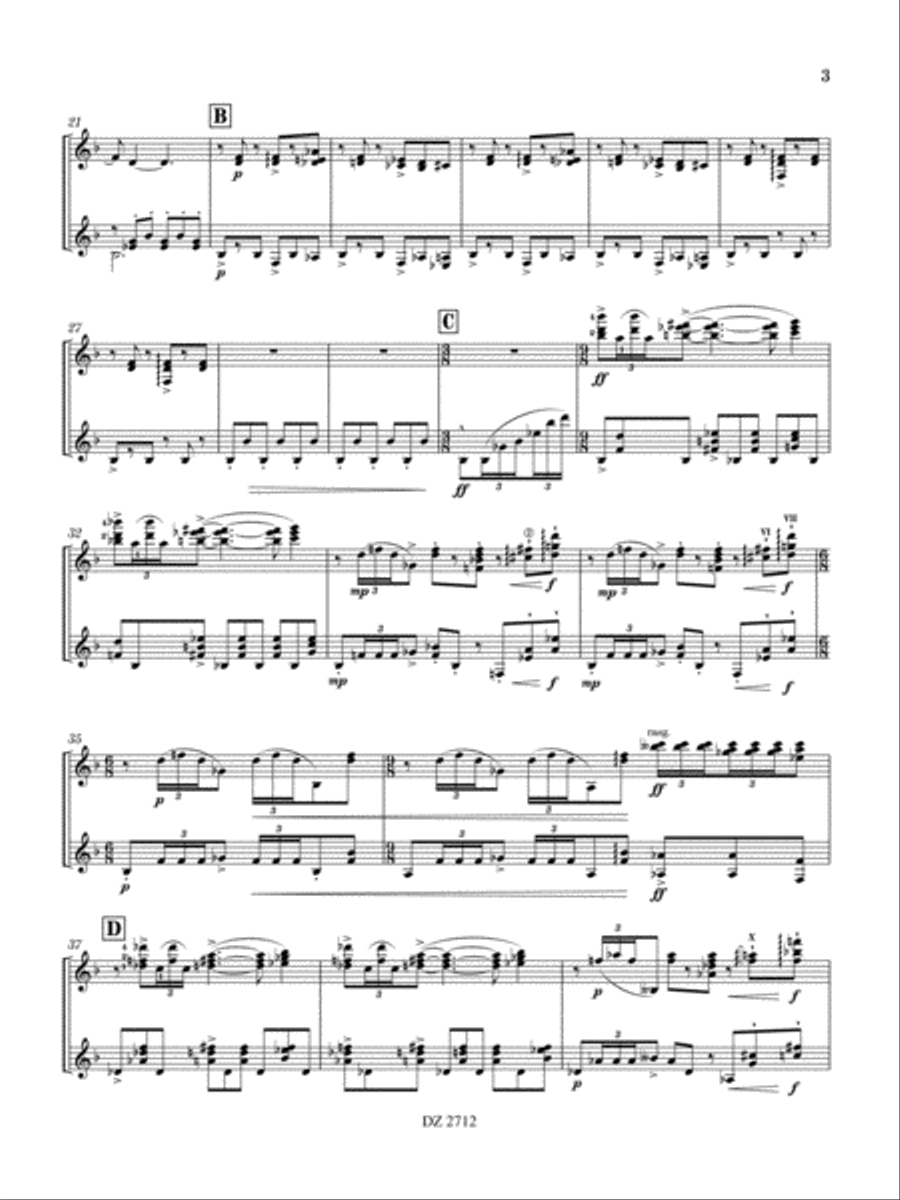 Alborada del gracioso Classical Guitar scores gallery preview page 3