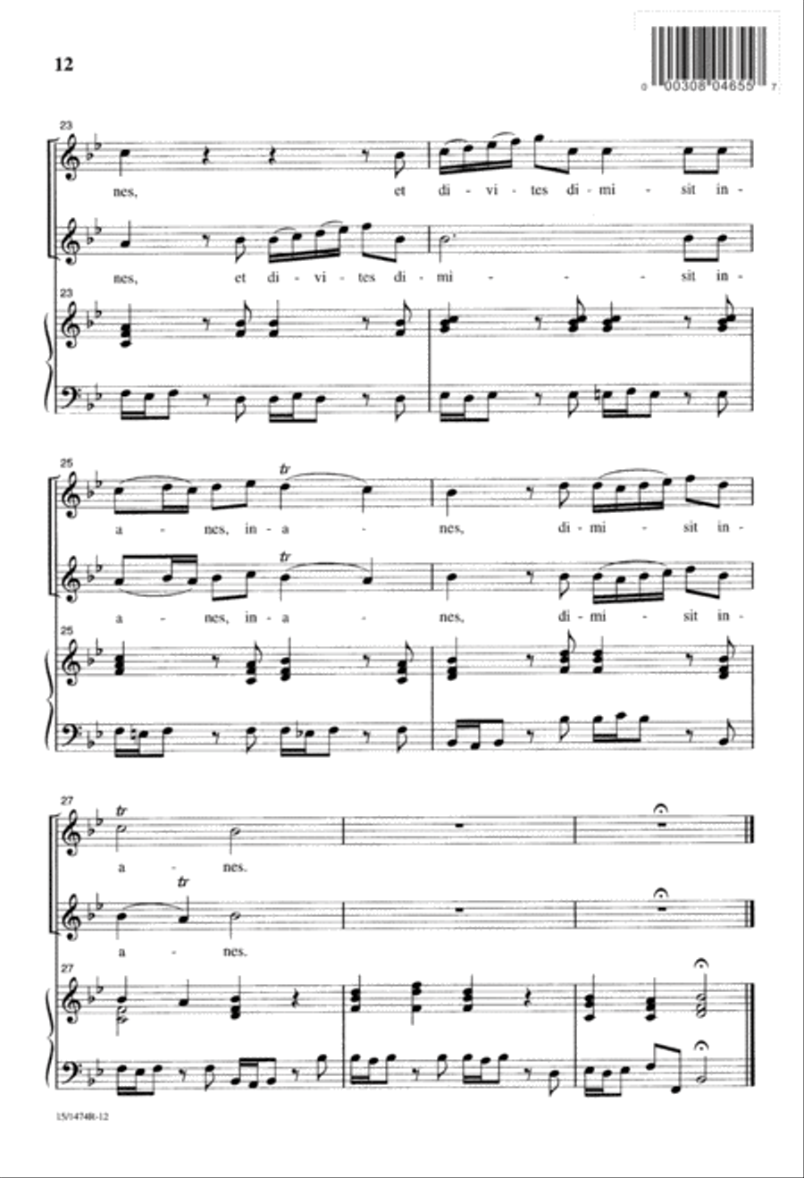 Vivaldi for Treble Voices Unison Choir scores gallery preview page 13