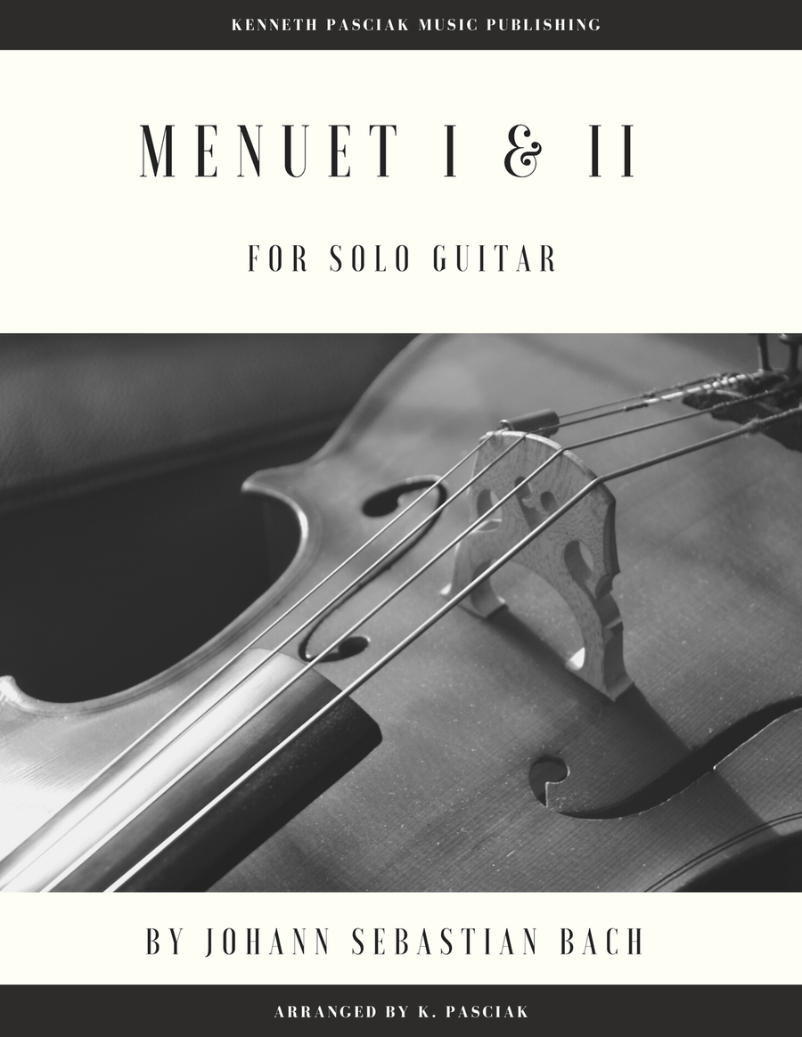 Menuet I and II (BWV 1007) (for Solo Guitar) Menuet I and II (BWV 1007) (for Solo Guitar) Acoustic Guitar scores gallery preview page 1