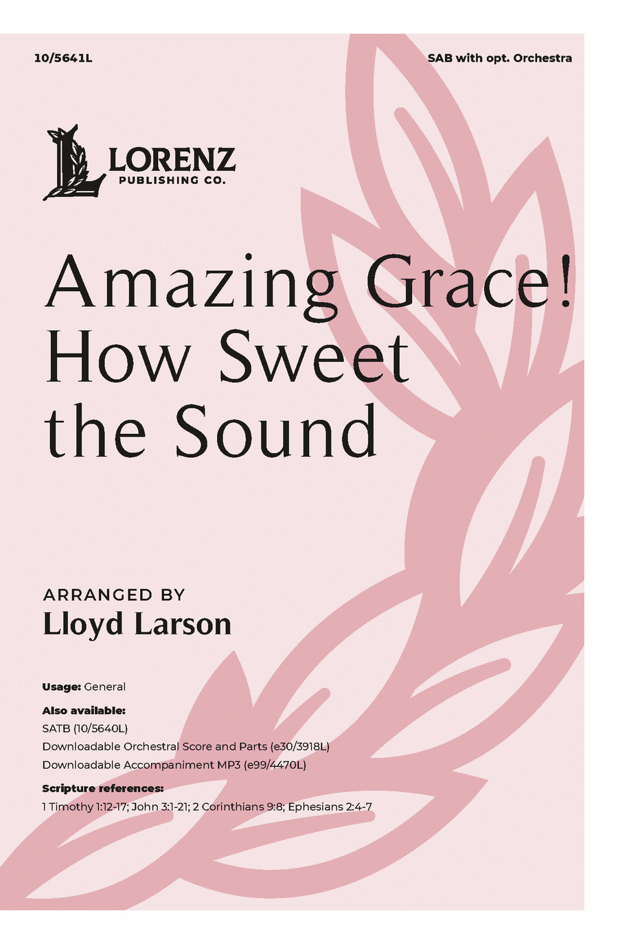 Amazing Grace! How Sweet the Sound 3-Part scores gallery preview page 1