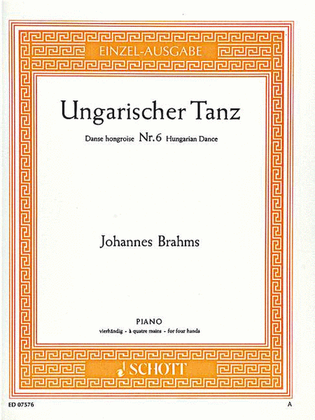 Book cover for Hungarian Dance 6 Piano/4hands