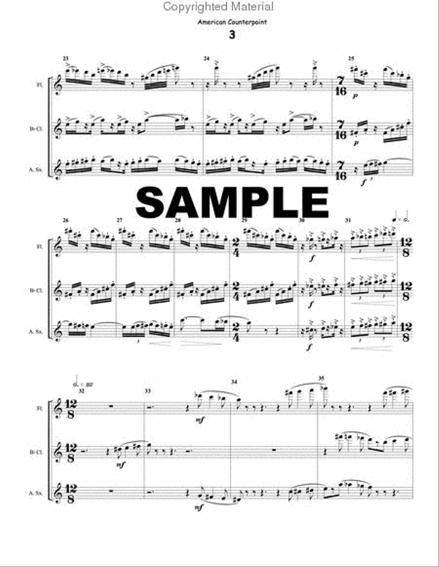 American Counterpoint American Counterpoint B-Flat Clarinet scores gallery preview page 4