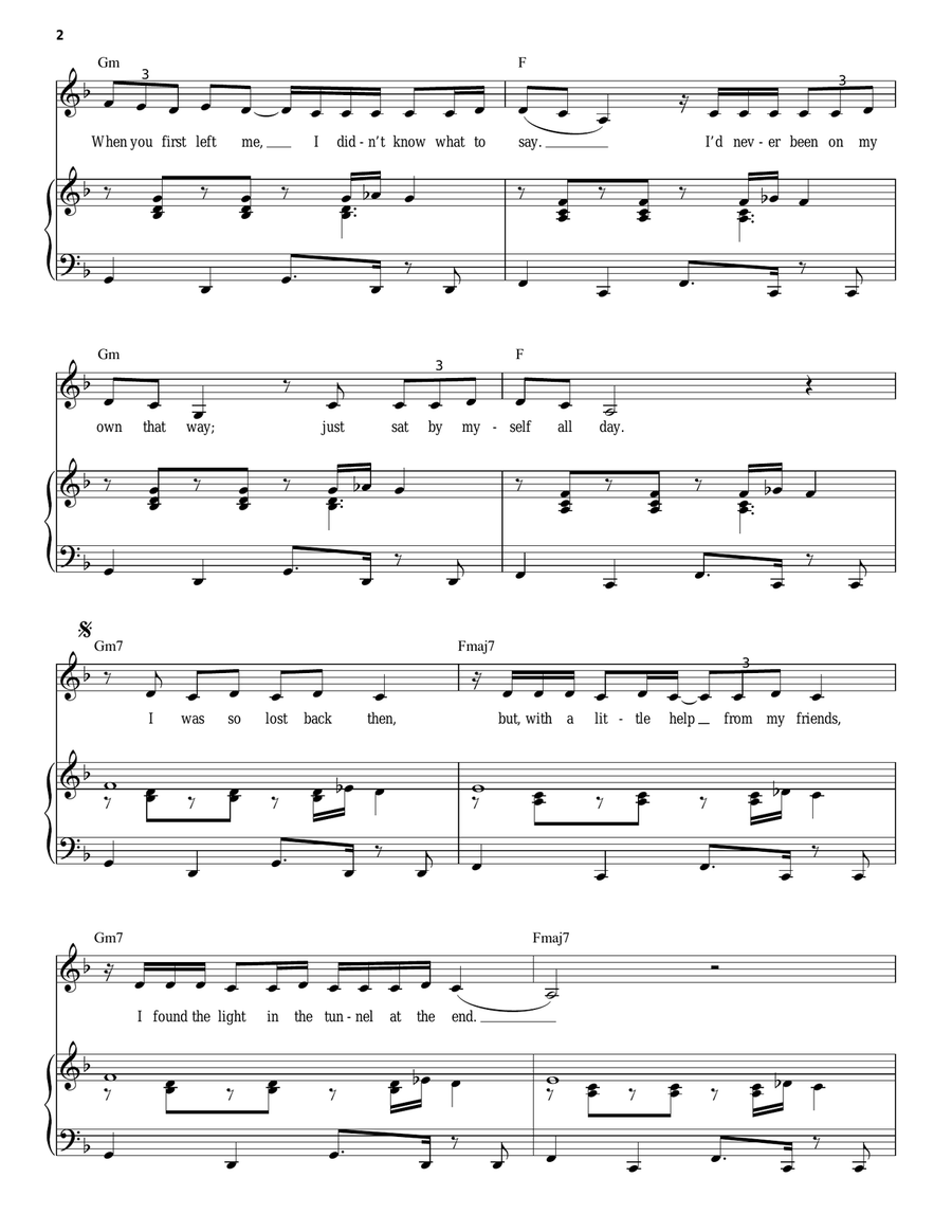 Smile Piano, Vocal scores gallery preview page 2