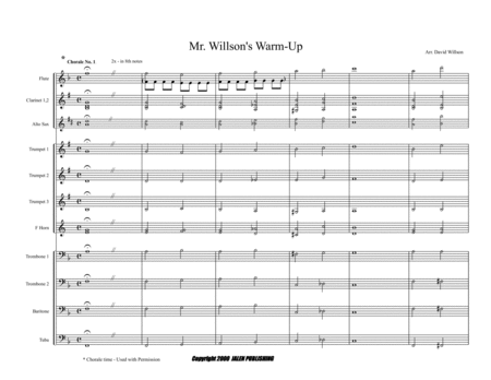 Mr. Willson's Warm Up image number null