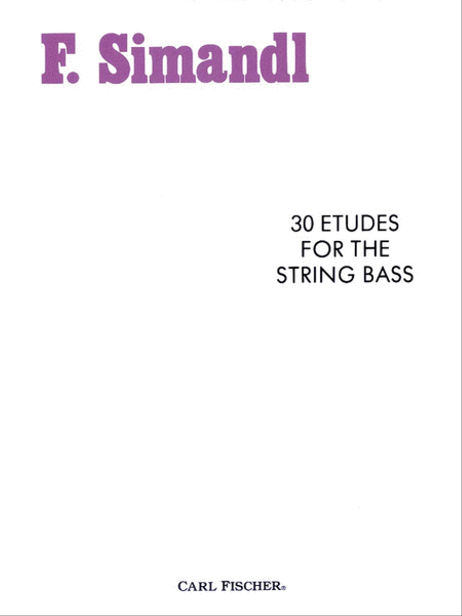 30 Etudes for the String Bass Double Bass scores gallery preview page 1