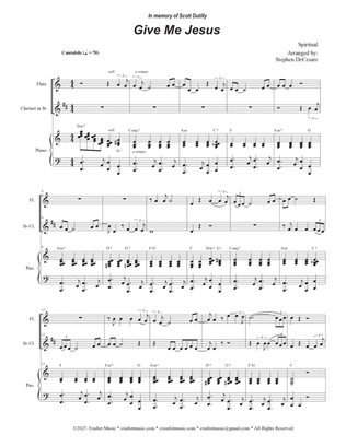 Give Me Jesus (Duet for Flute and Bb-Clarinet)