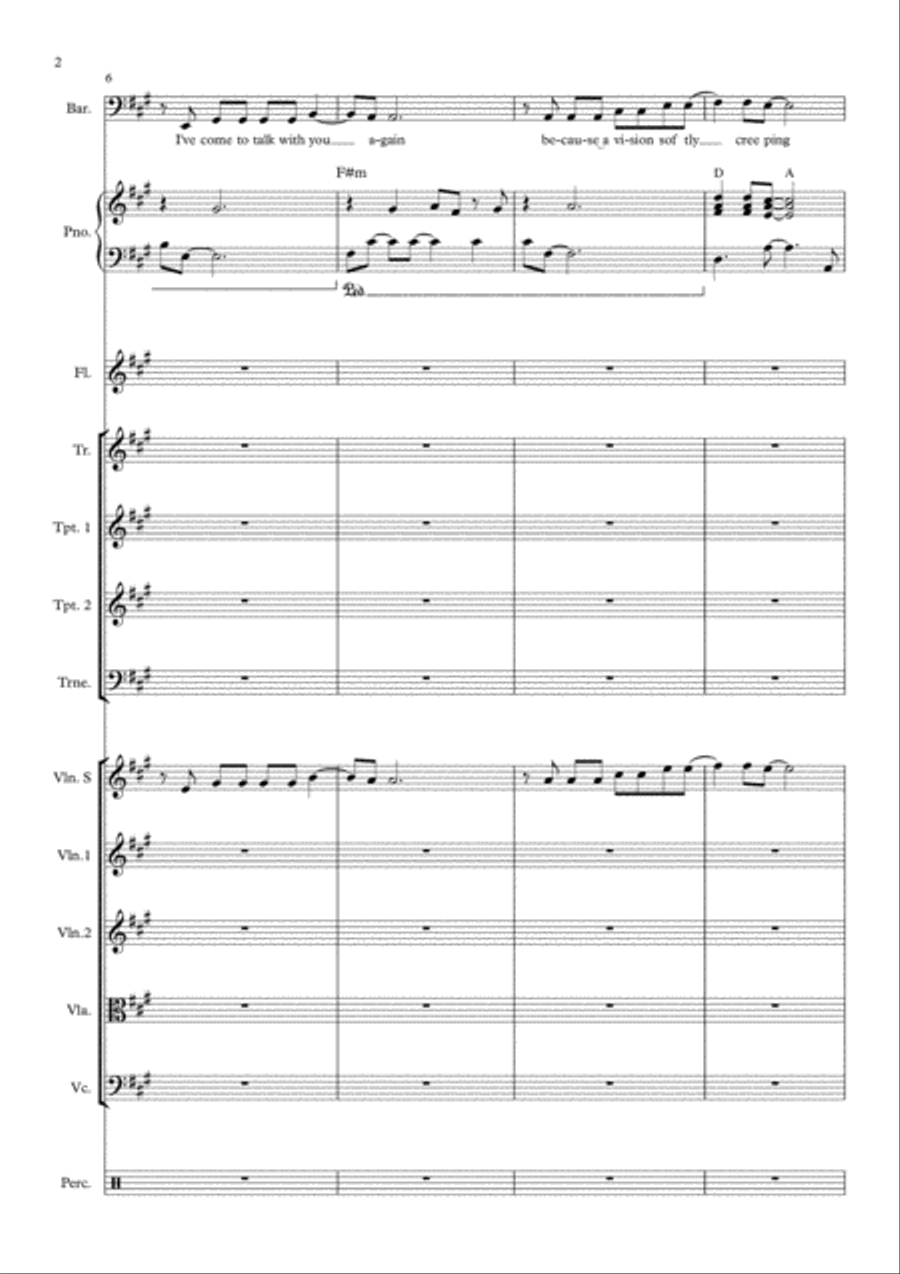 The Sound Of Silence The Sound Of Silence Piano, Vocal, Guitar scores gallery preview page 2