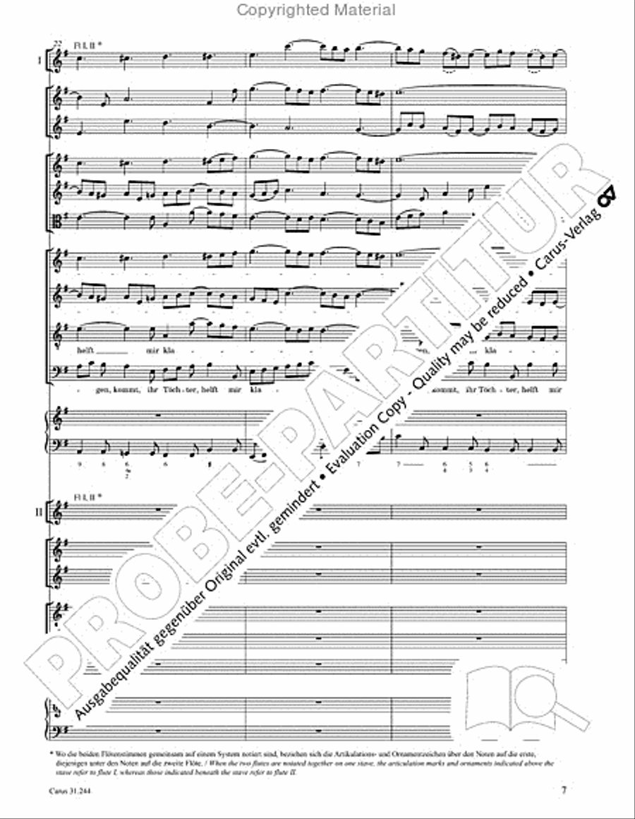 St. Matthew Passion (Matthaus-Passion) 4-Part scores gallery preview page 9