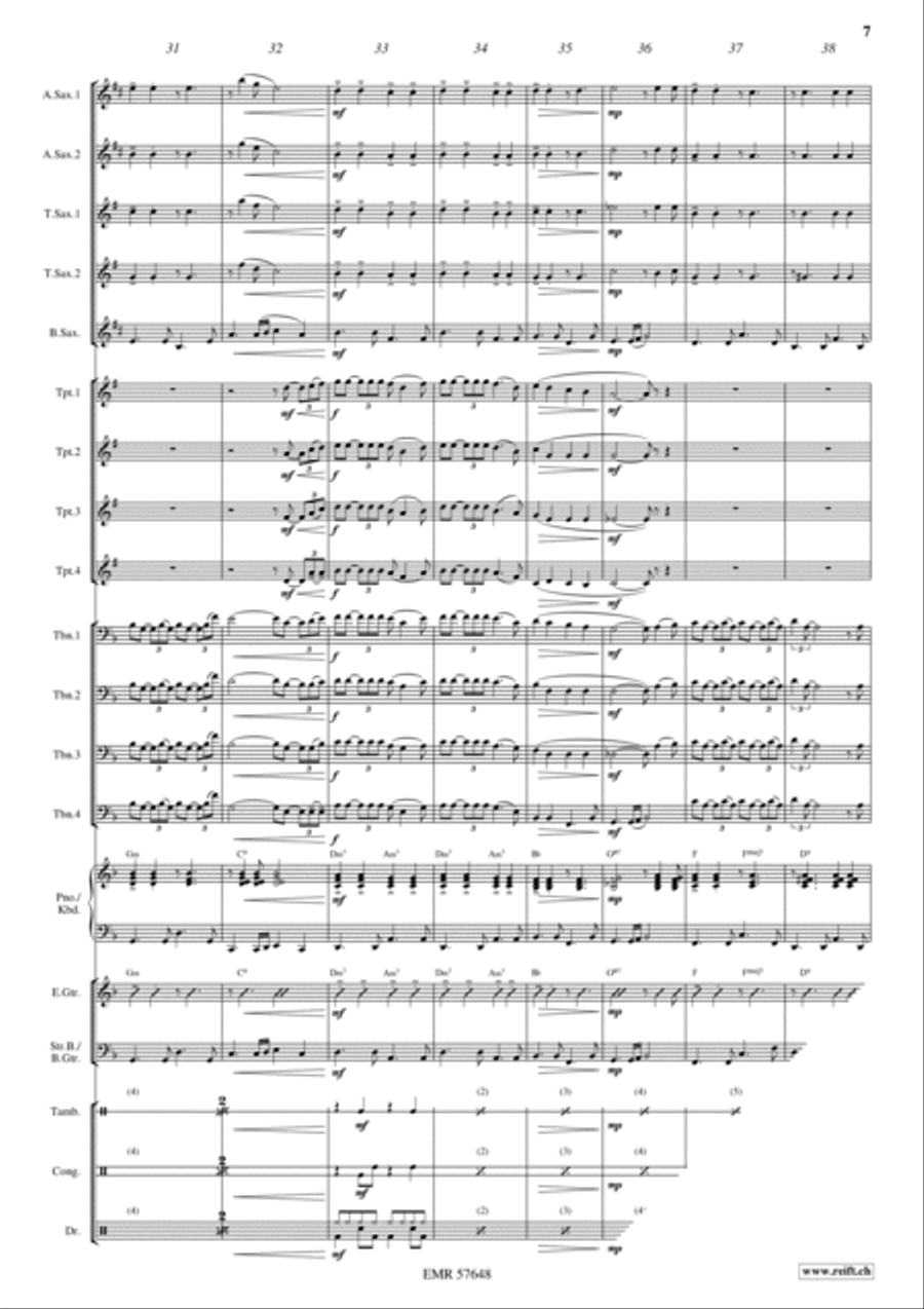 Never Alone Big Band scores gallery preview page 9