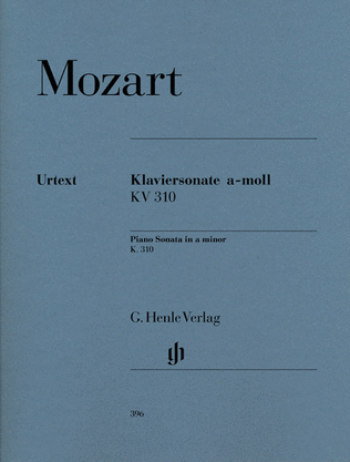 Book cover for Piano Sonata in A minor K310 (300d)