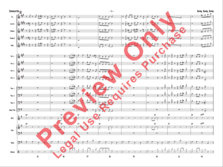 Sing, Sing, Sing Jazz Ensemble scores gallery preview page 8
