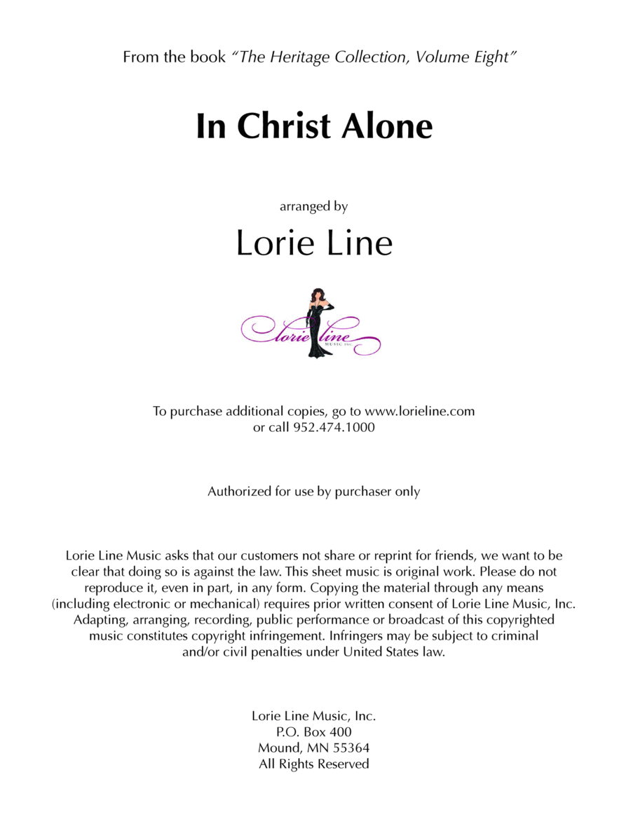 In Christ Alone Piano Solo scores gallery preview page 1