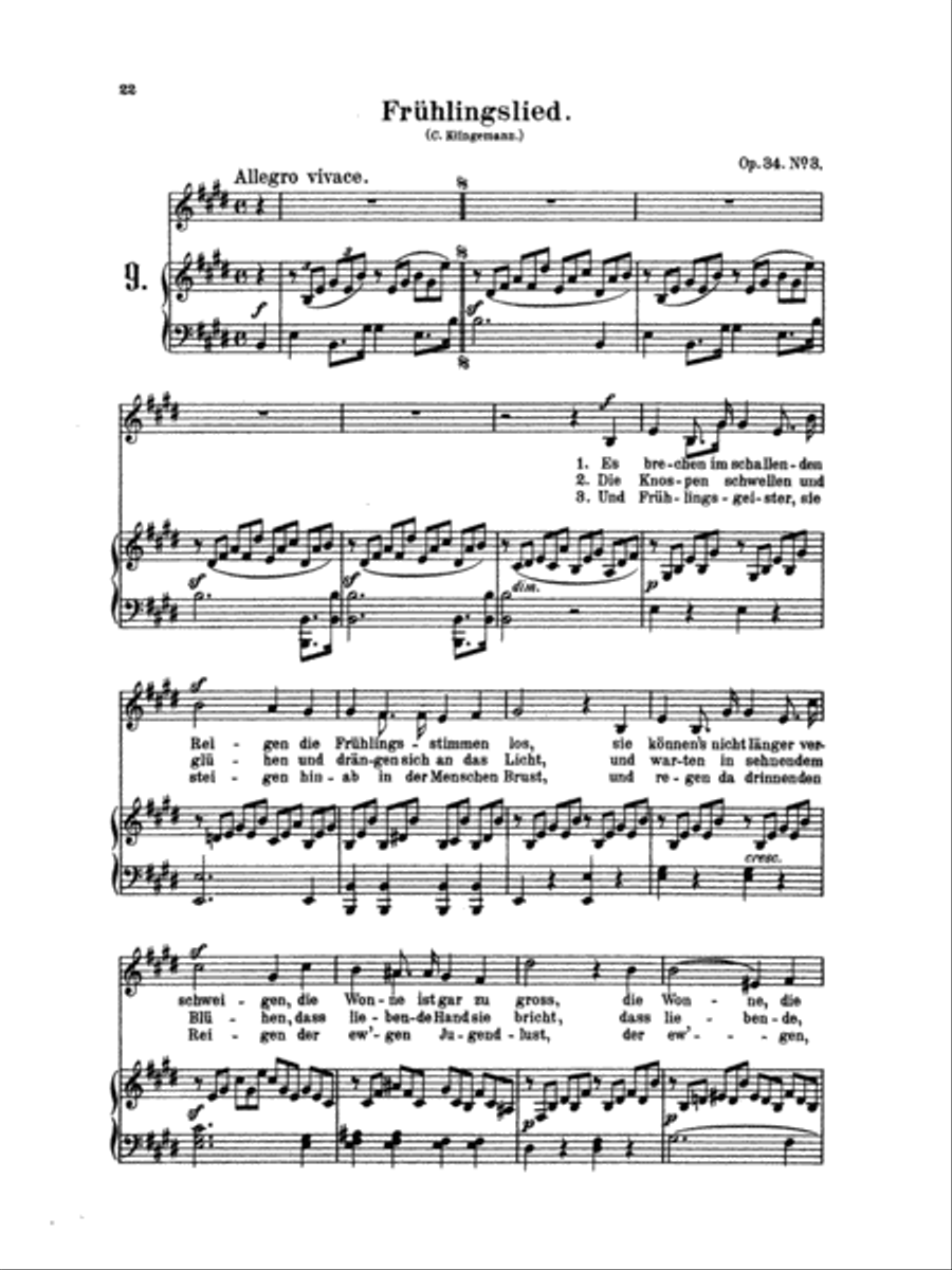 Mendelssohn: 79 Songs, Low Voice (German) Low Voice scores gallery preview page 1