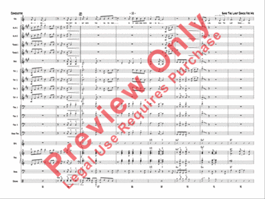 Save the Last Dance for Me Jazz Ensemble scores gallery preview page 13