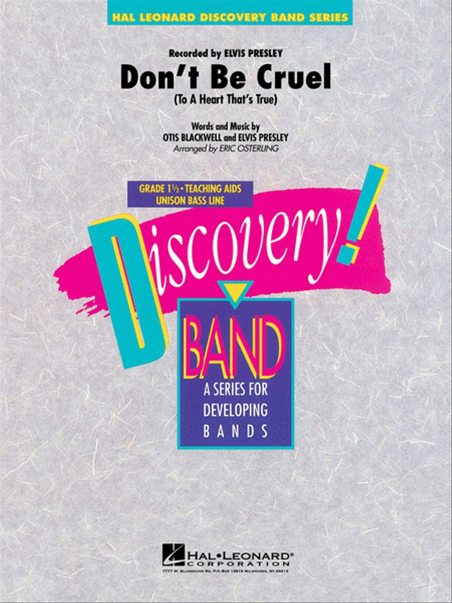 Don't Be Cruel (To a Heart That's True) Concert Band scores gallery preview page 1