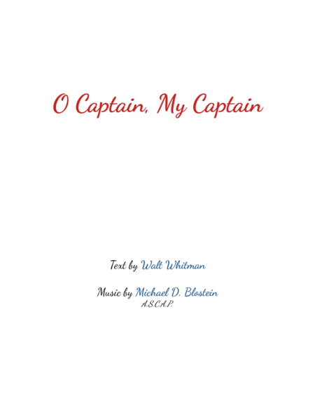 O Captain, My Captain
