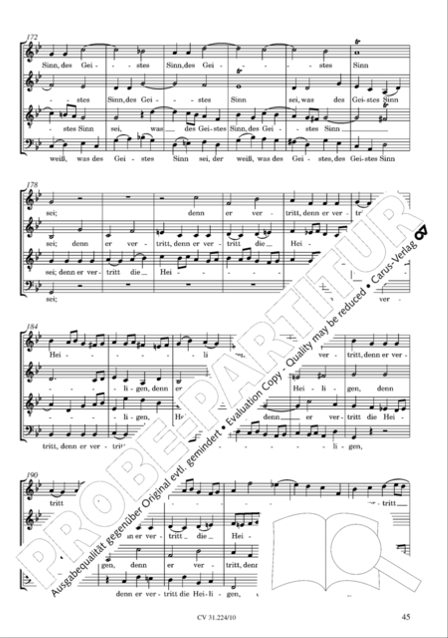 The complete motets (without Bc) Choir scores gallery preview page 52