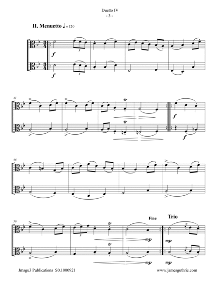 Stamitz: Duet Op. 27 No. 4 for Viola Duo image number null
