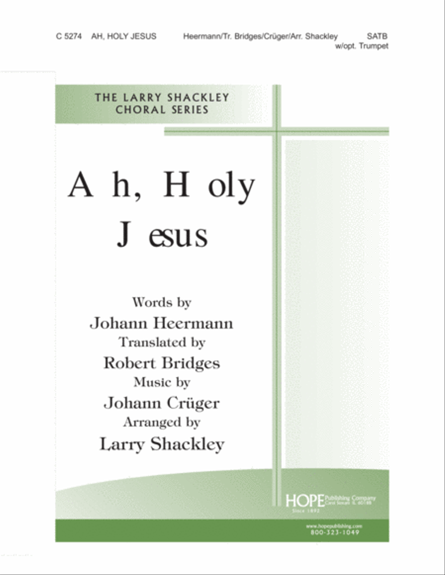 Ah, Holy Jesus 4-Part scores gallery preview page 1