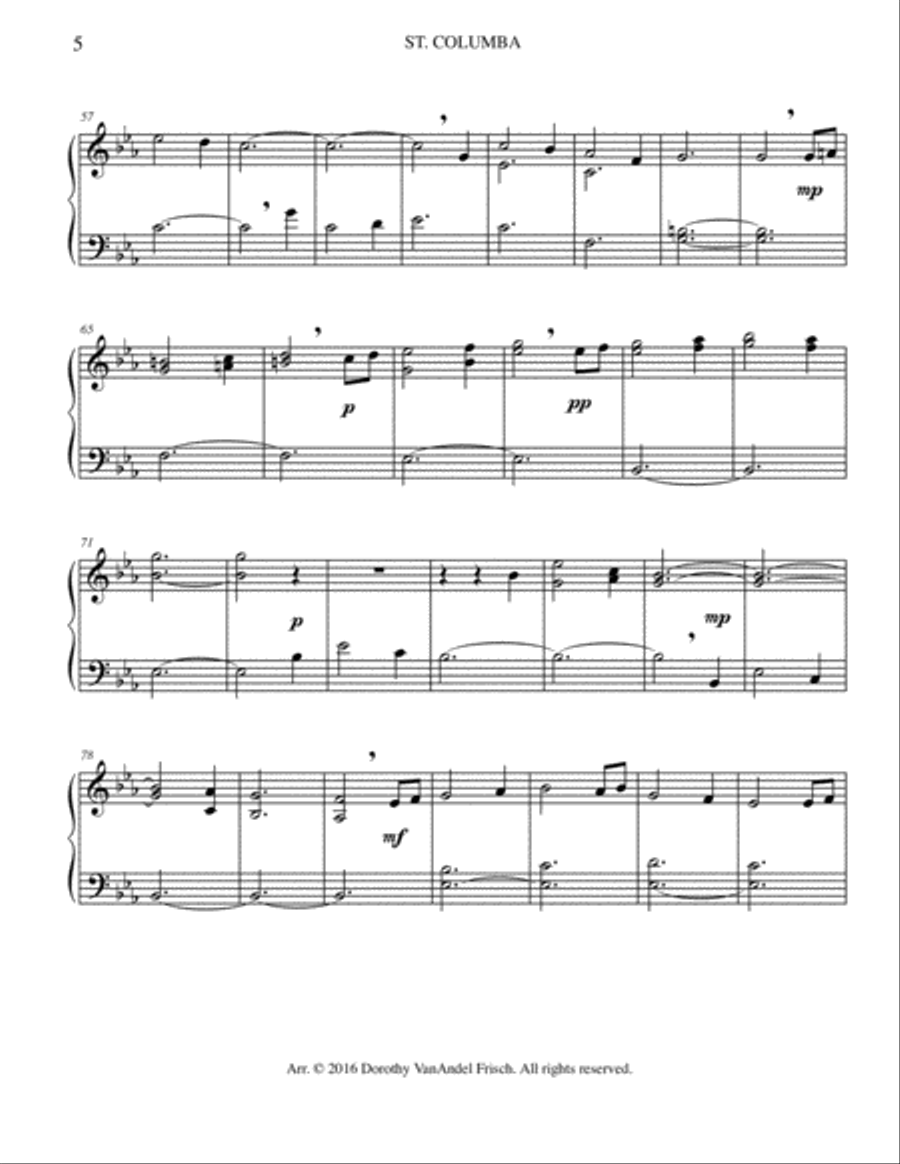 Five Easy Communion Pieces for Piano Piano Solo scores gallery preview page 6