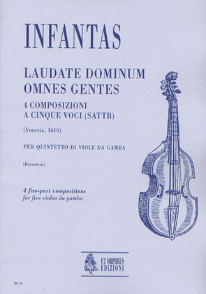 Book cover for Laudate Dominum Omnes Gentes. 4 five-part Compositions (Venezia 1616) for 5 Viols