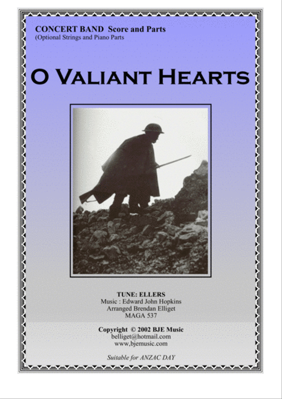 O Valiant Hearts - Concert Band Score and Parts PDF Concert Band scores gallery preview page 1