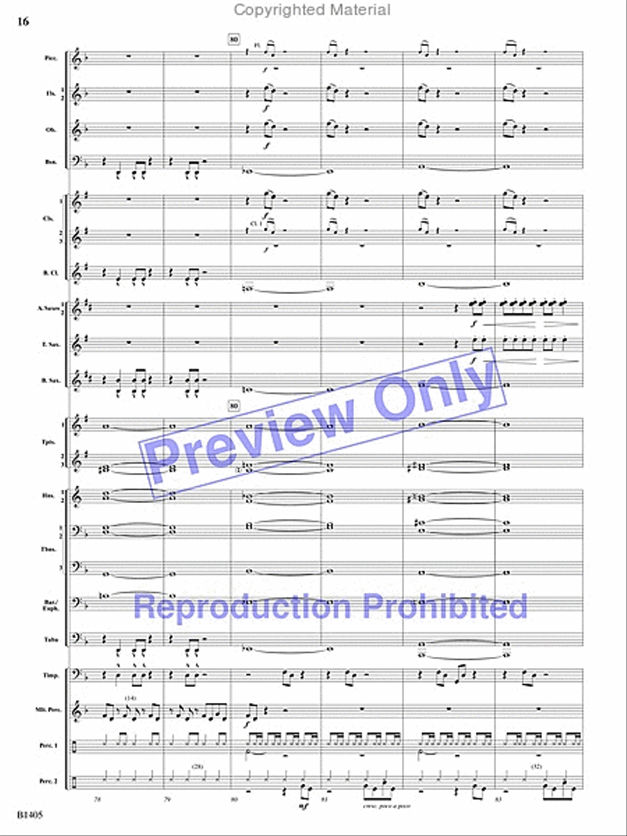 Reverberations Concert Band scores gallery preview page 33