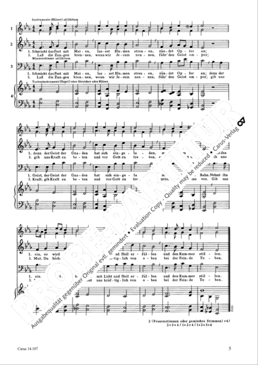 Schmuckt das Fest mit Maien 3-Part scores gallery preview page 4