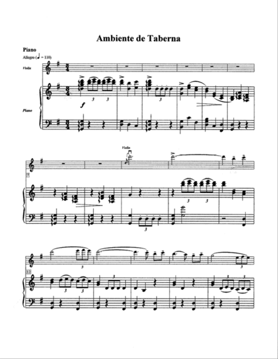 TRAVELS ABROAD Violin Solo scores gallery preview page 3