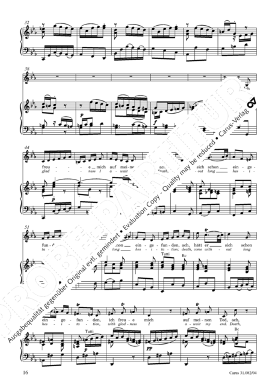 I have enough (Ich habe genung) Mezzo-Soprano Voice scores gallery preview page 17