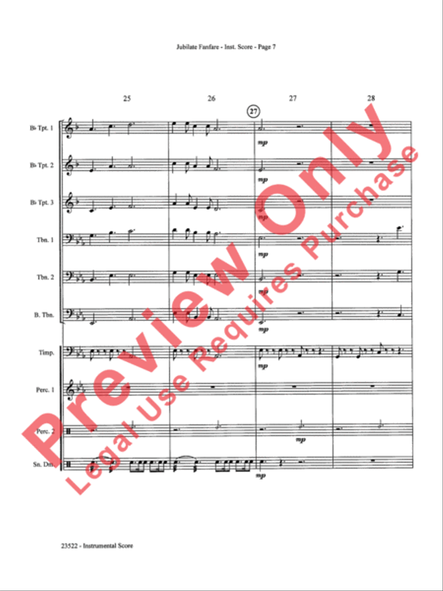 Jubilate Fanfare Choir scores gallery preview page 8