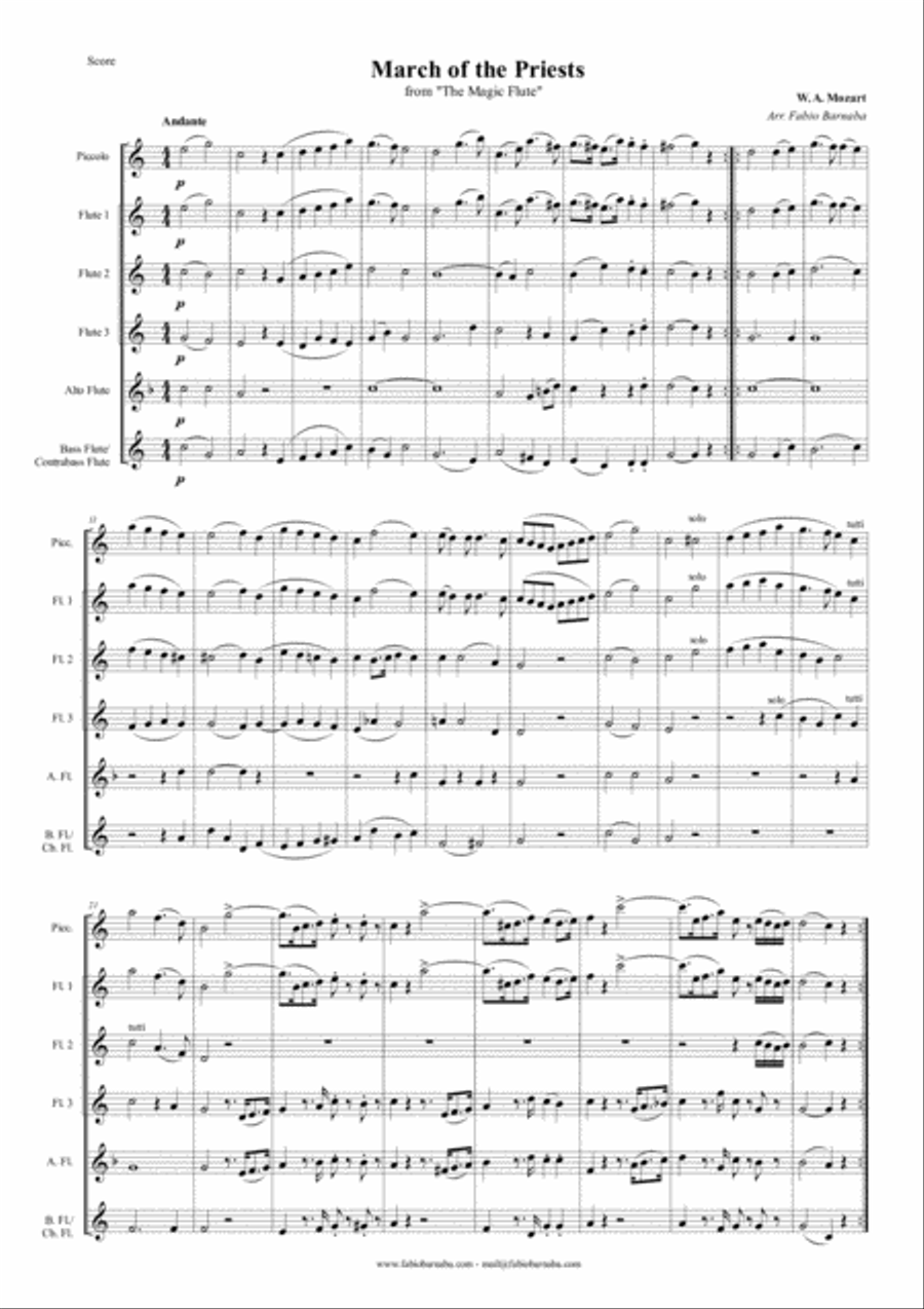 March of the Priests from Mozart's 