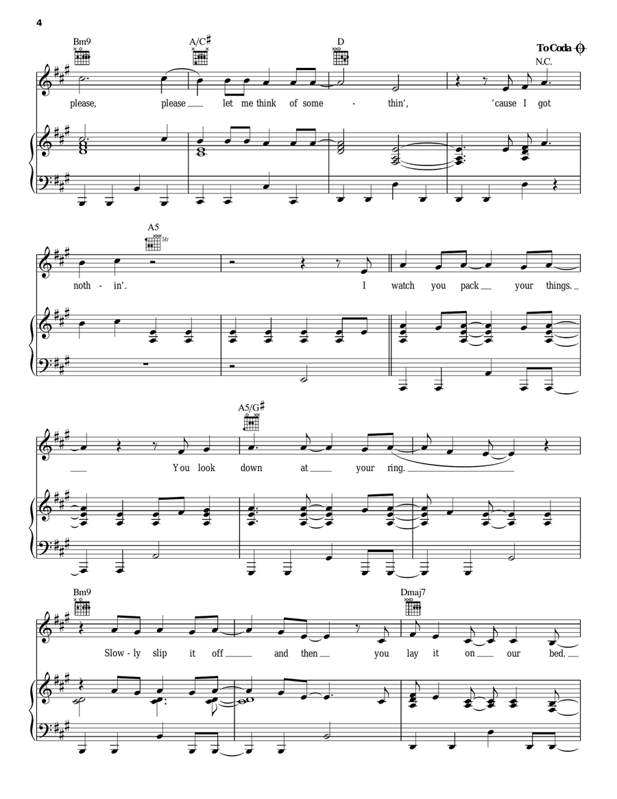 I Got Nothin' I Got Nothin' Piano, Vocal, Guitar scores gallery preview page 4