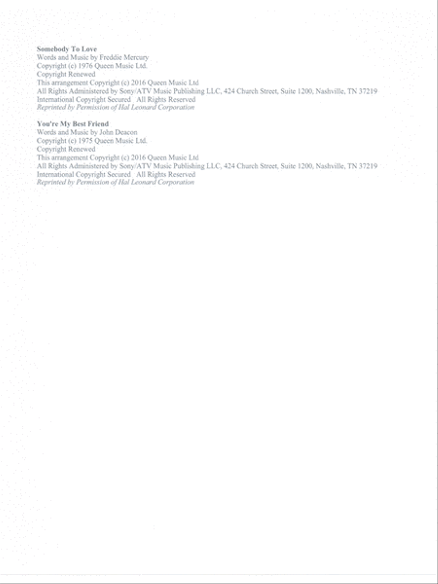 Queen Medley Fantasy Woodwind Quintet scores gallery preview page 4