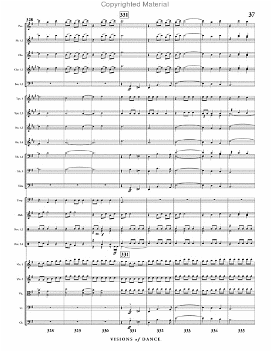 Visions of Dance Full Orchestra scores gallery preview page 38