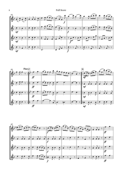 Boston Quick Step for Saxophone Quartet (SATB) image number null