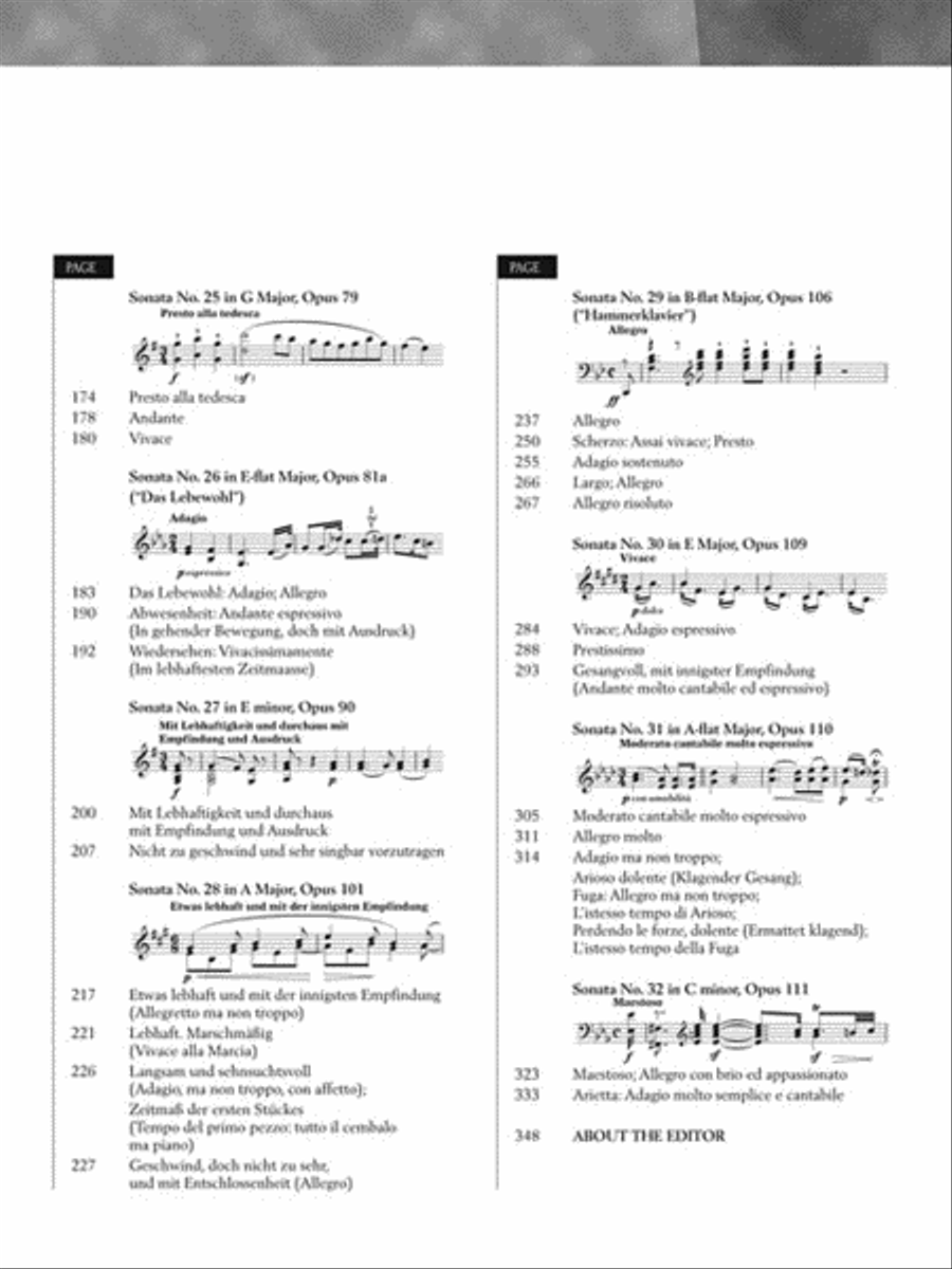 Beethoven - Piano Sonatas, Volume II - Book Only Piano Solo scores gallery preview page 4