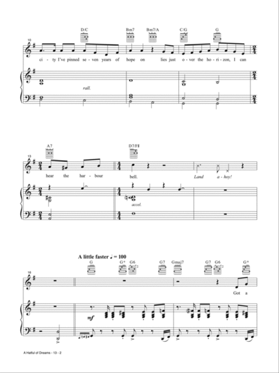 A Hatful of Dreams (from Wonka) Piano, Vocal, Guitar scores gallery preview page 2