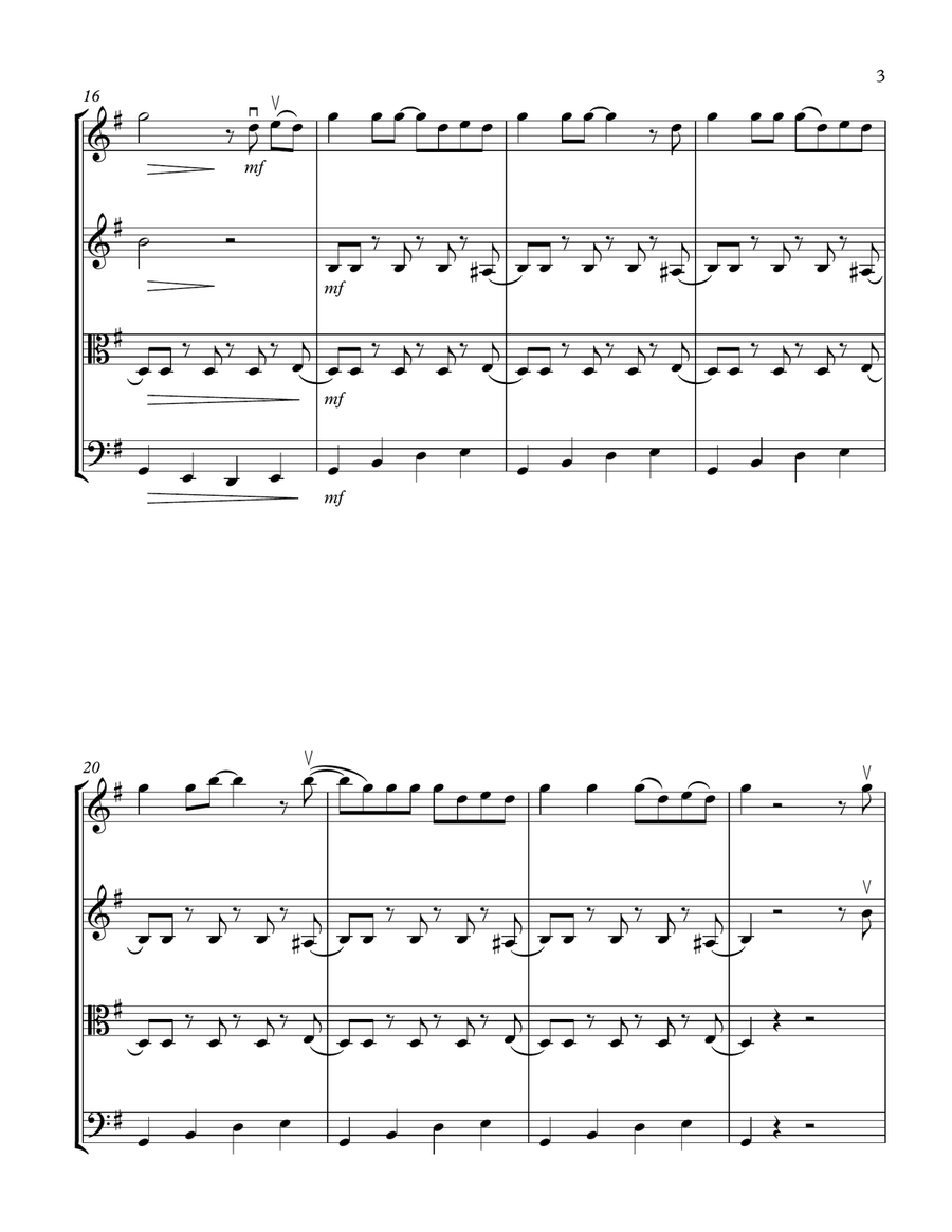 All Shook Up String Quartet scores gallery preview page 3