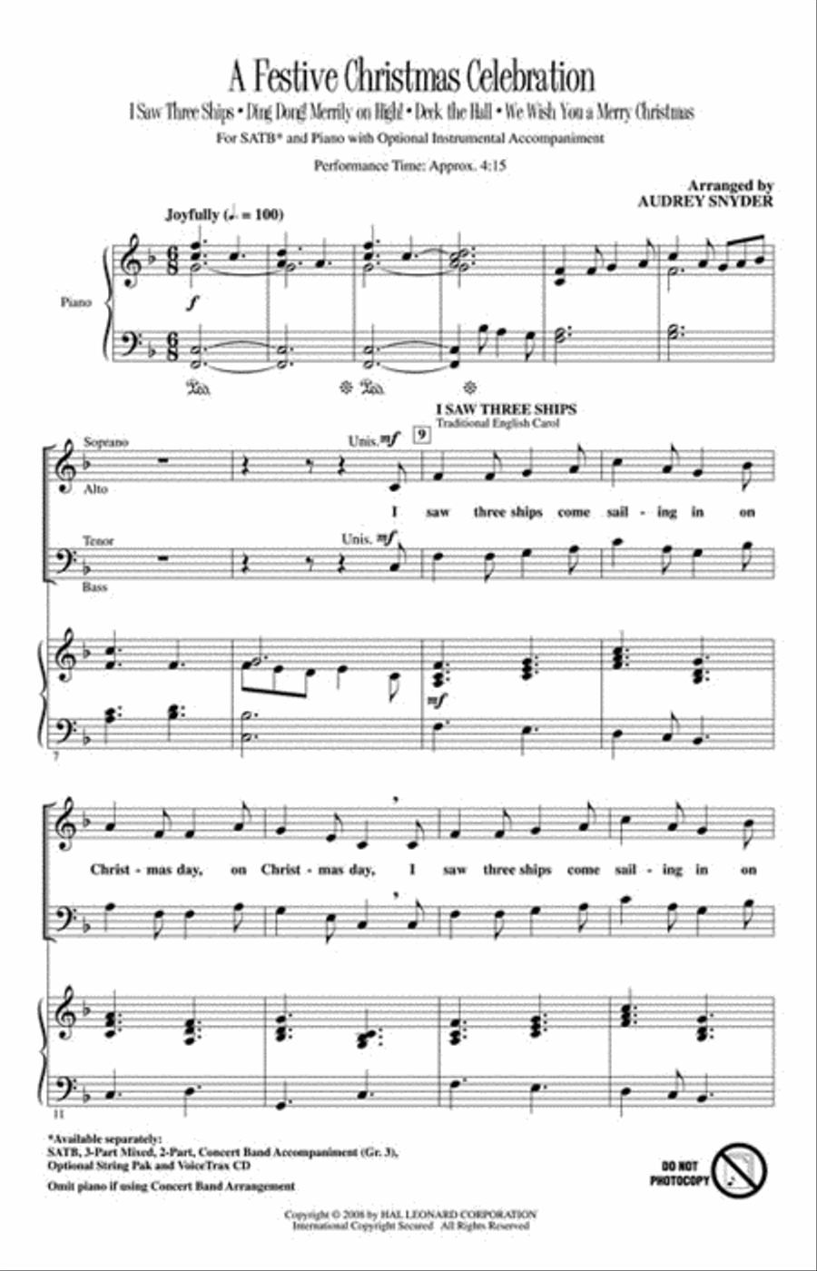 A Festive Christmas Celebration 4-Part scores gallery preview page 2