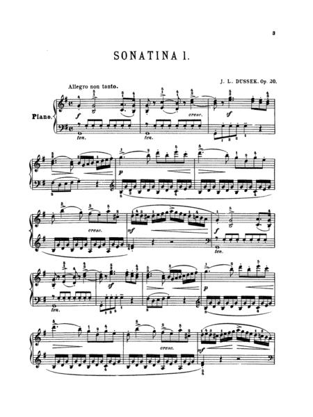 Sonatinas, Op. 20