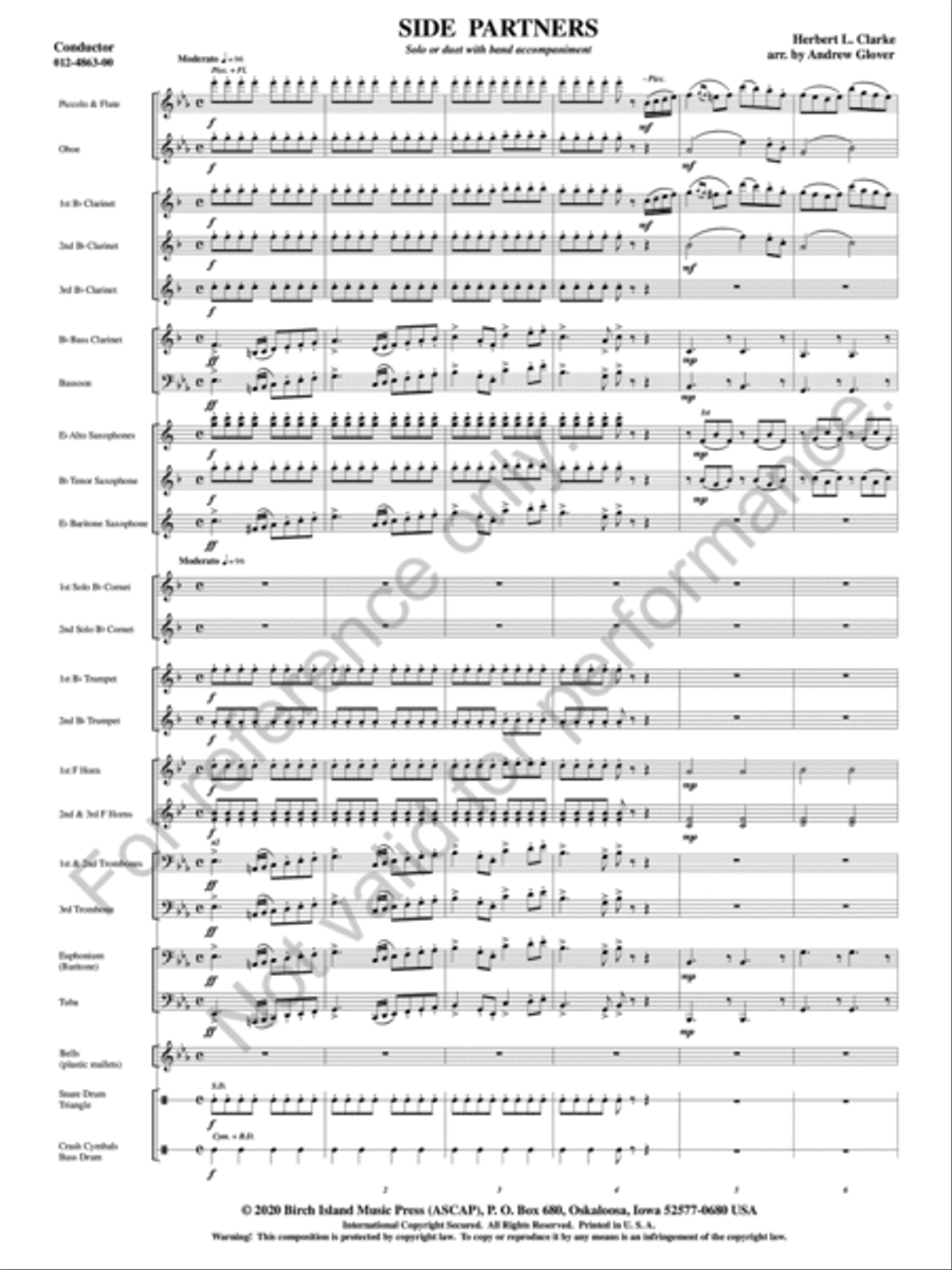 Side Partners Concert Band scores gallery preview page 4