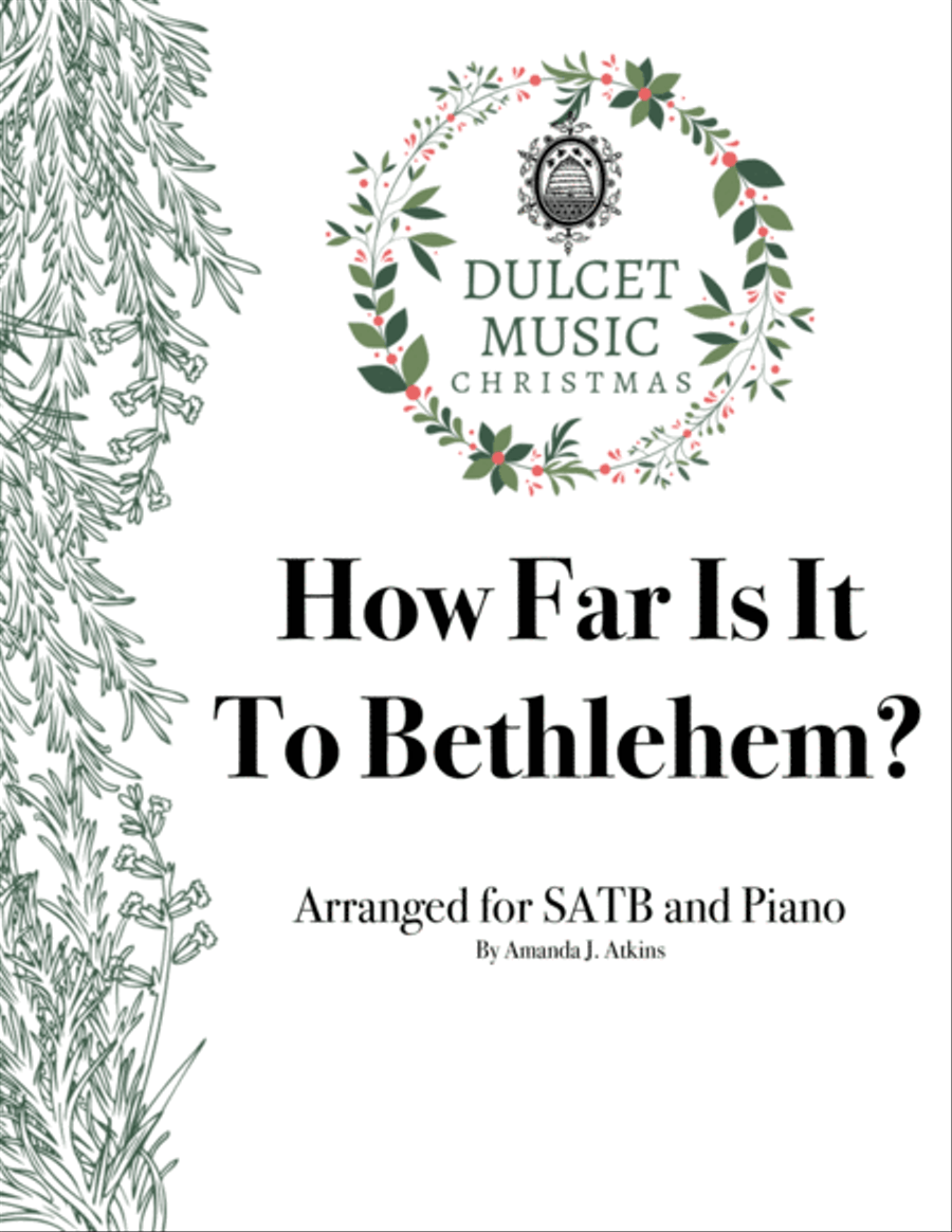 How Far Is It To Bethlehem? for SATB and Piano 4-Part scores gallery preview page 1