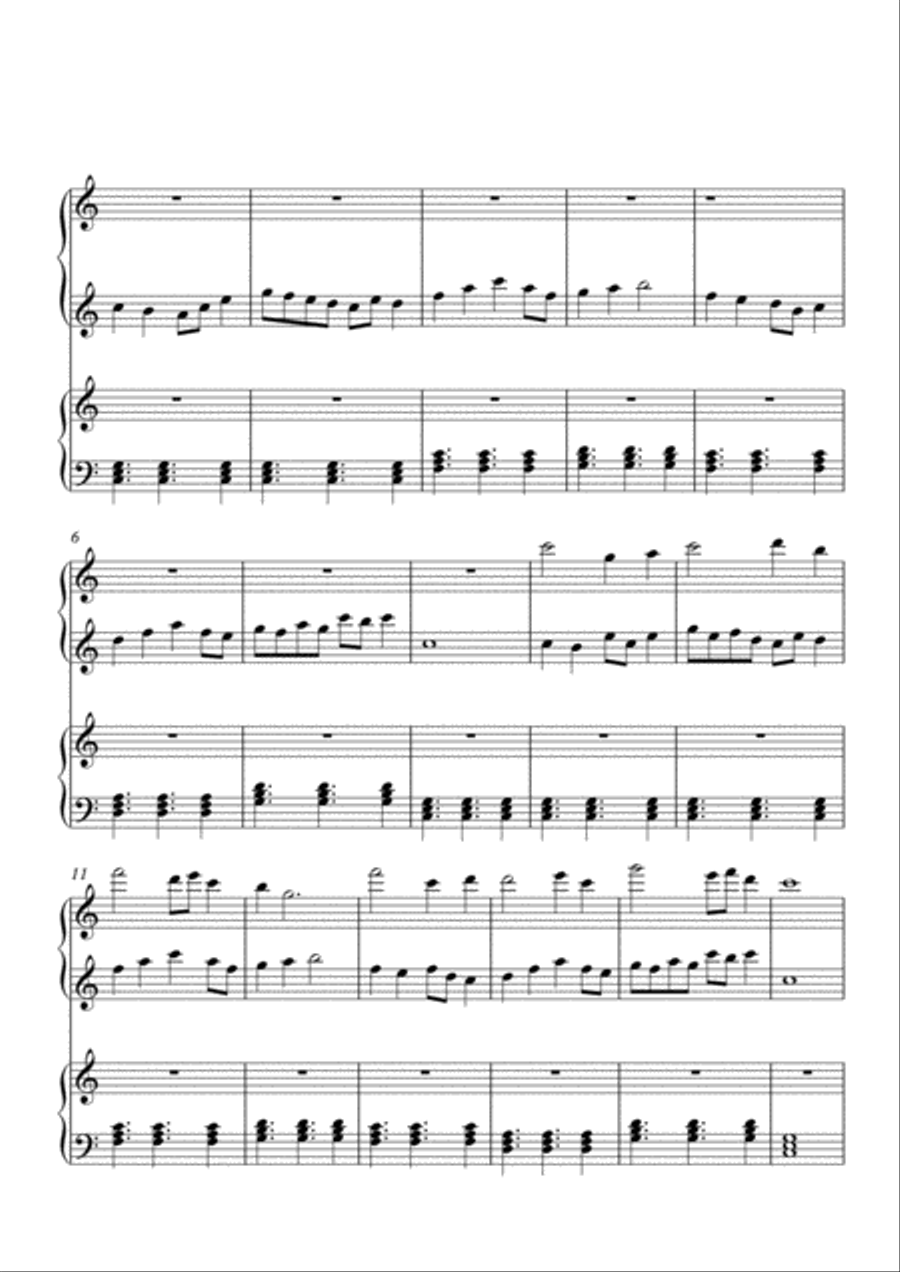 Sailing Piano scores gallery preview page 1